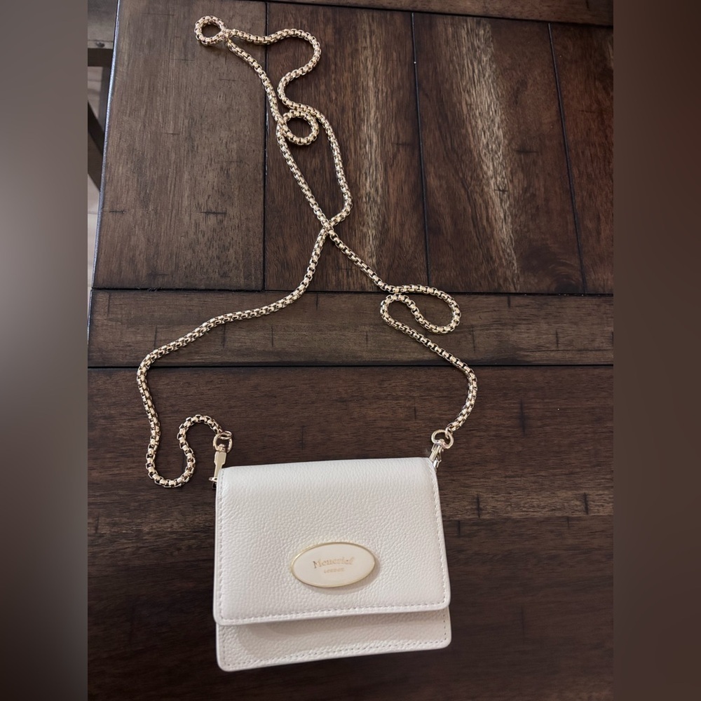 Moncrief Chic Cream Baby Bag with Gold Chain